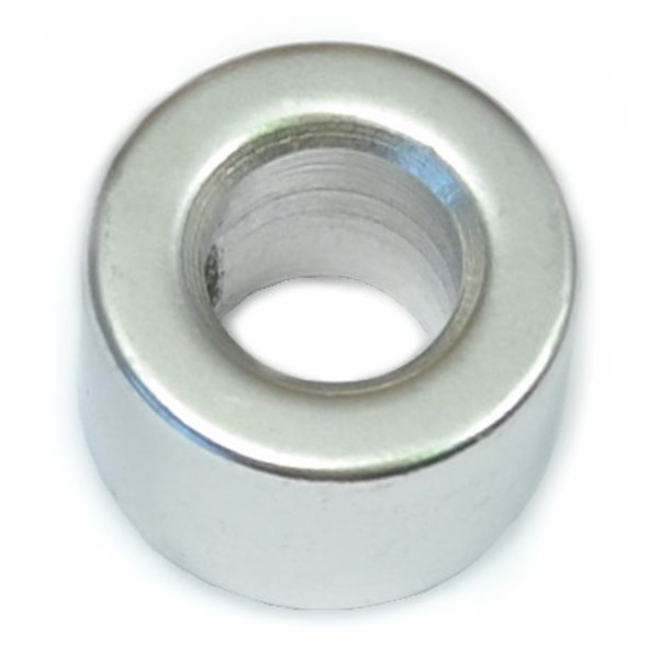 Midwest Fastener Round Spacer, Polished Stainless Steel, 3/4 in Overall Lg, 3/8 in Inside Dia 33344